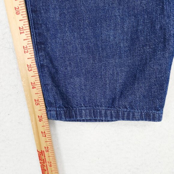 J Crew Pants Womens XL Blue Tie Waist Denim Camp Pant High Rise Drawstring Jean - Picture 6 of 12